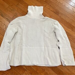 Women's Ivory Turtleneck Sweater